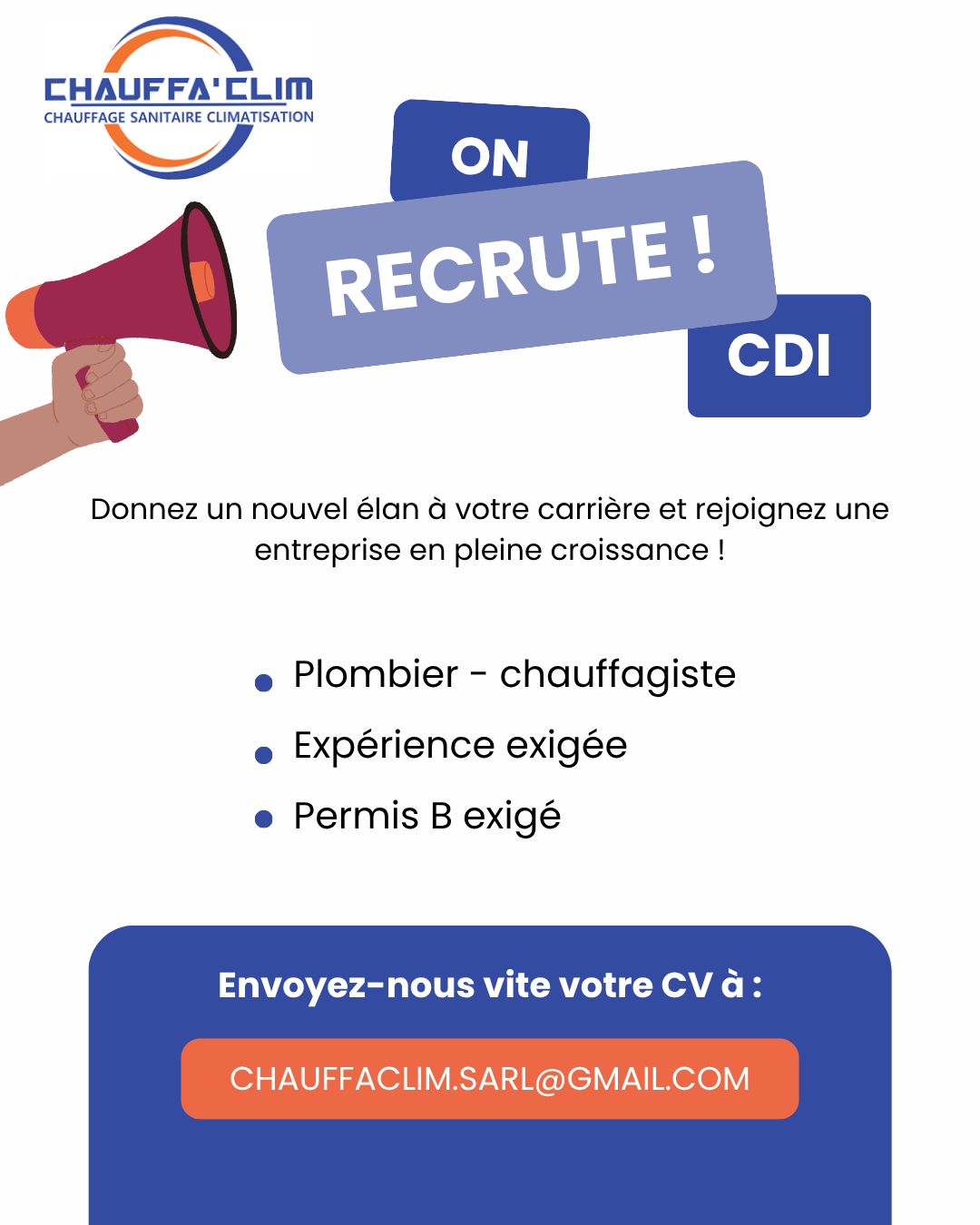 CHAUFFA'CLIM RECRUTE
